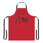 Whisk, Sip & Sleigh | Talk Cooking to Me - Celebrate! Apron/Red