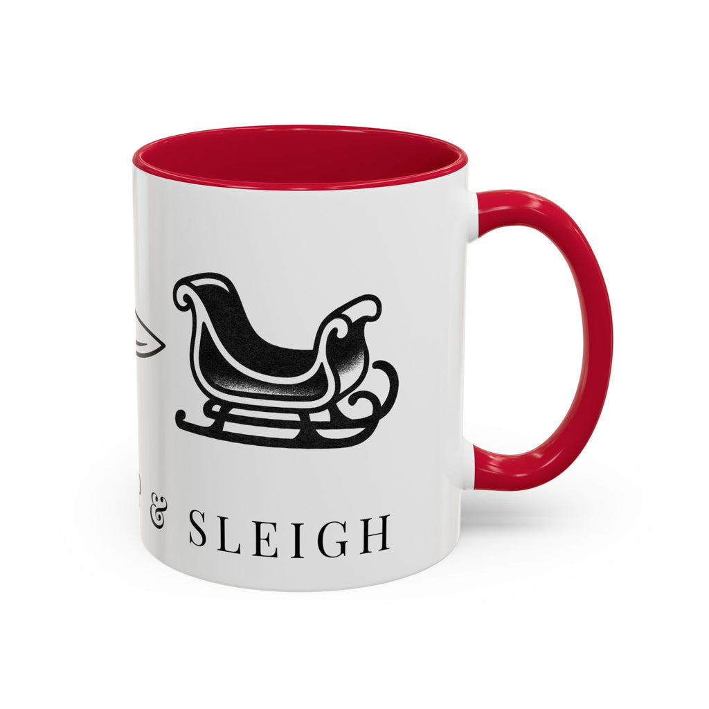 Whisk, Chop, Sleigh | Talk Cooking To Me | Celebrate! Red or Green Mug