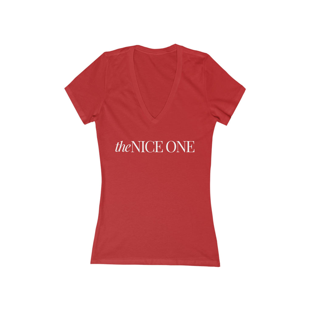 The Nice One | Make it NICE | Women's Deep V-Neck Tee -Hues