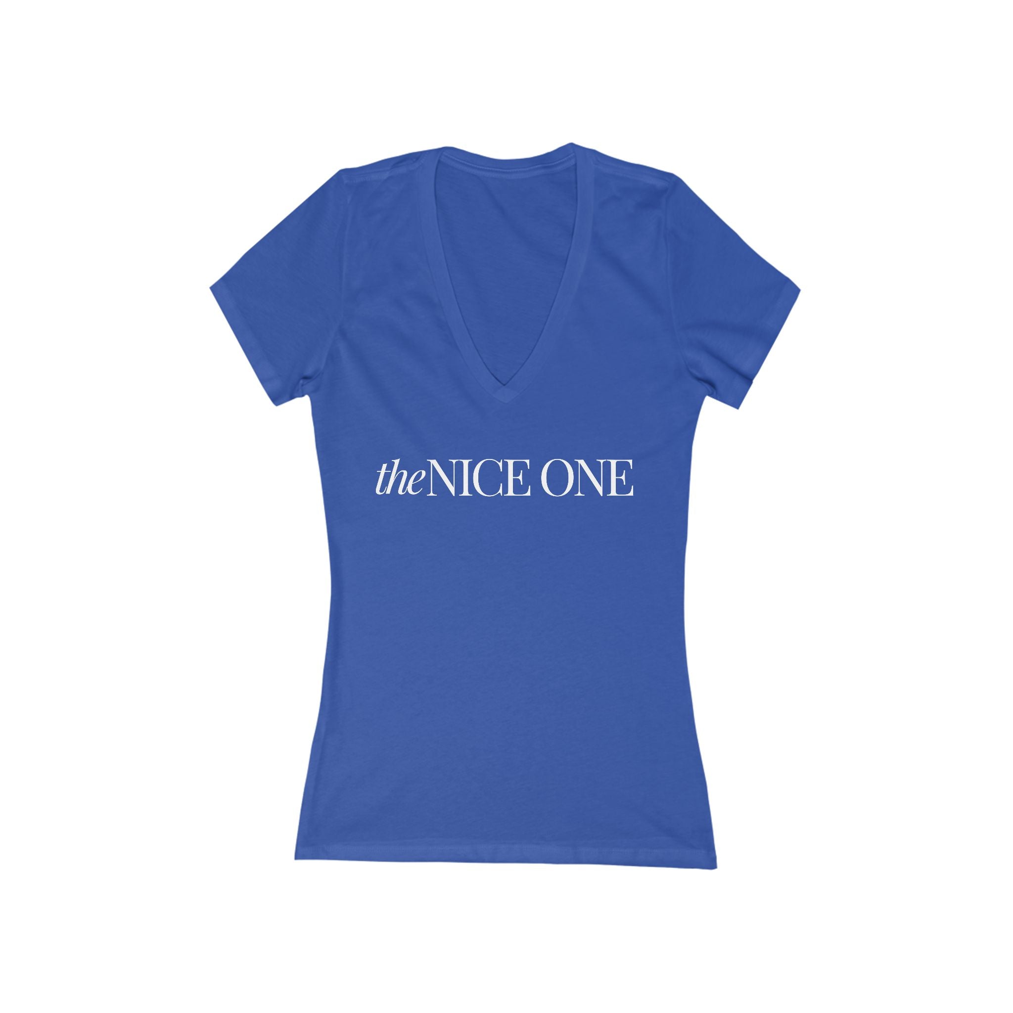 The Nice One | Make it NICE | Women's Deep V-Neck Tee -Hues