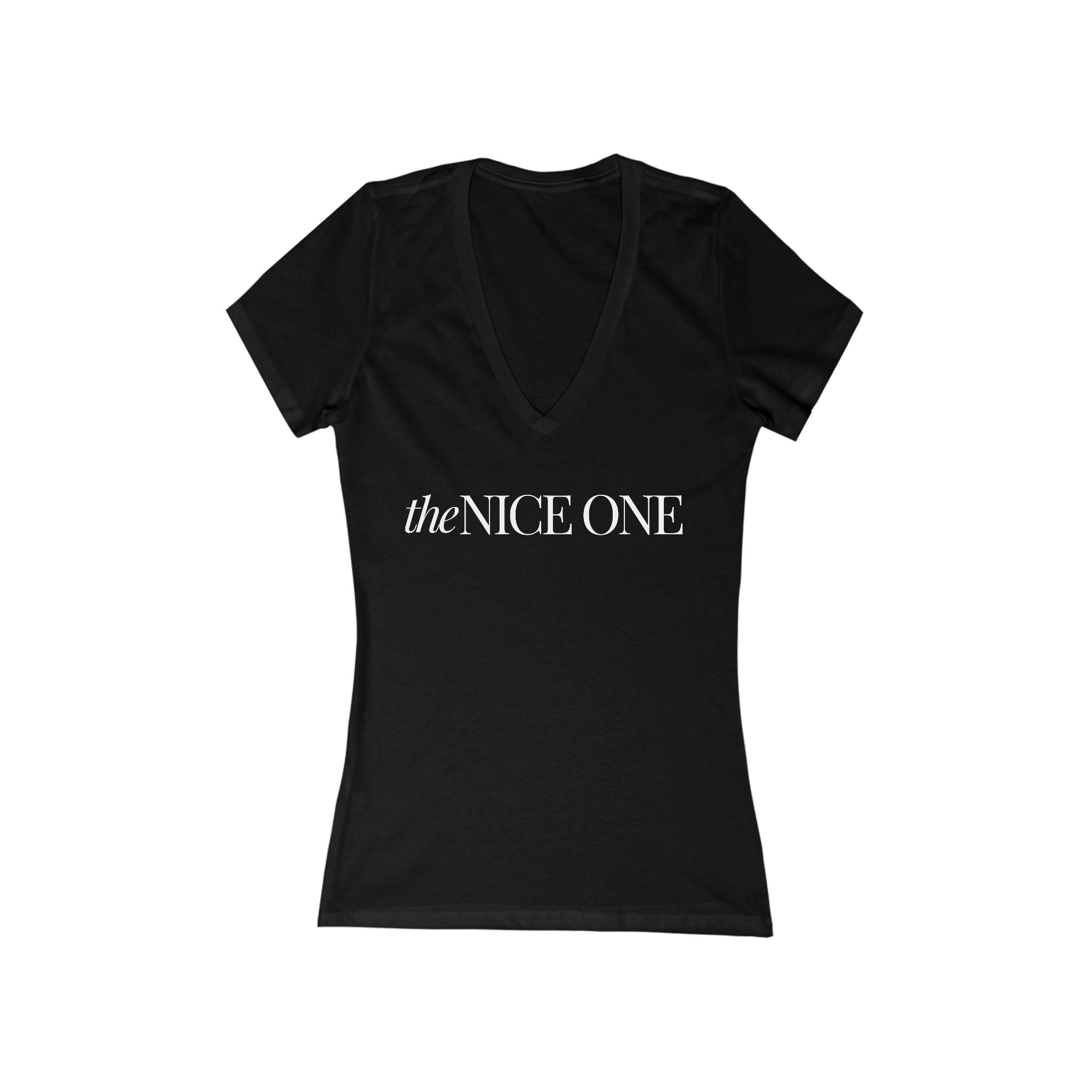 The Nice One | Make it NICE | Women's Deep V-Neck Tee -Hues