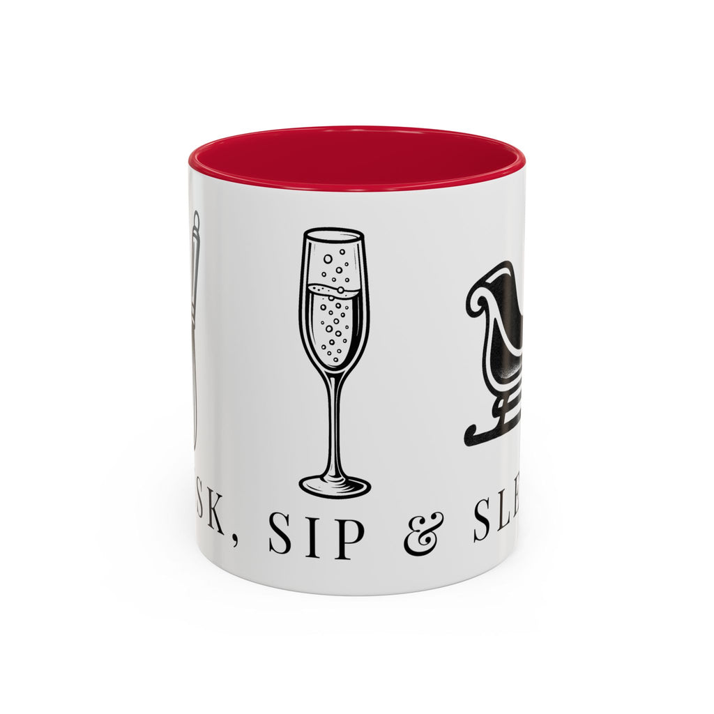 Whisk, Sip & Sleigh | Talk Cooking To Me | Celebrate! Red or Green Mug (11oz & 15oz)