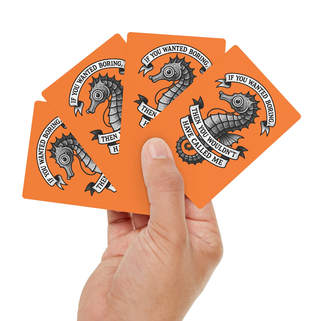 Feeling Seen | Design Life | Poker Cards- Glossy Orange