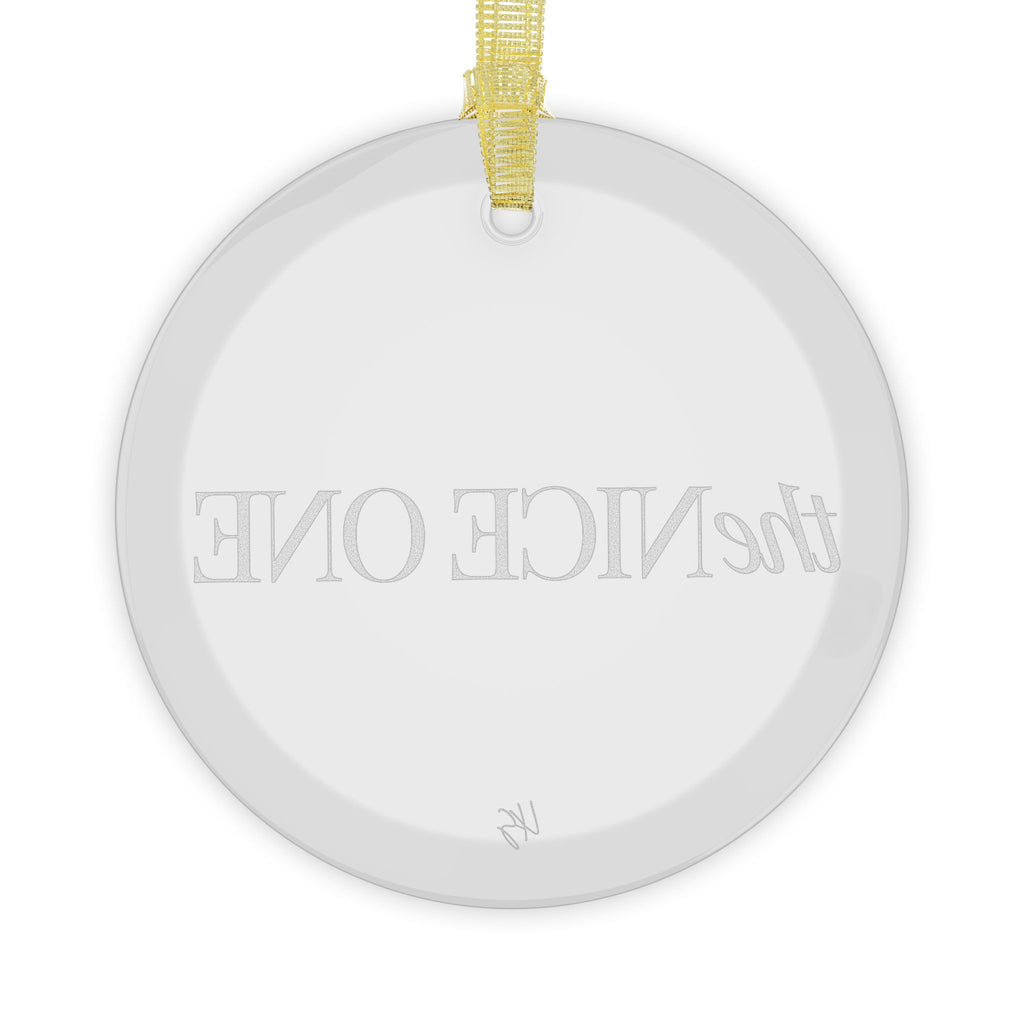 The Nice One | Make It NICE | Celebrate! Clear Glass Ornament