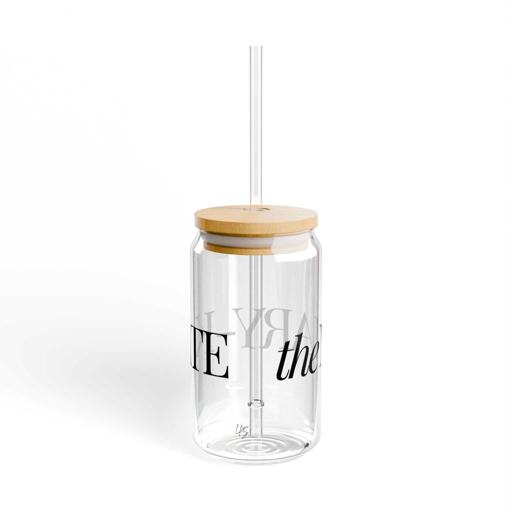 the Mary-Kate | Design Family| 16oz Glass Sipper Cup