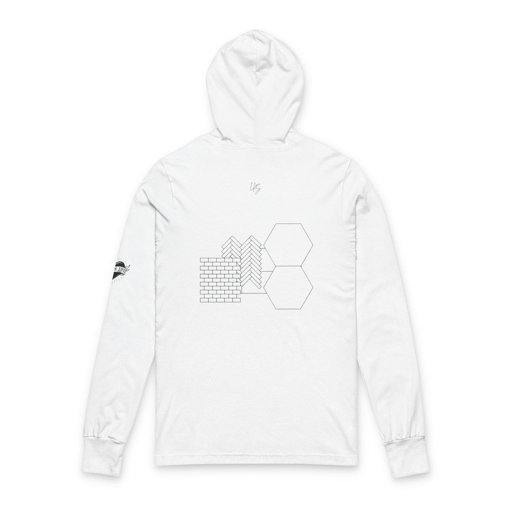 Tile me about it | Punderful Designer | Unisex Hooded Long Sleeve Tee