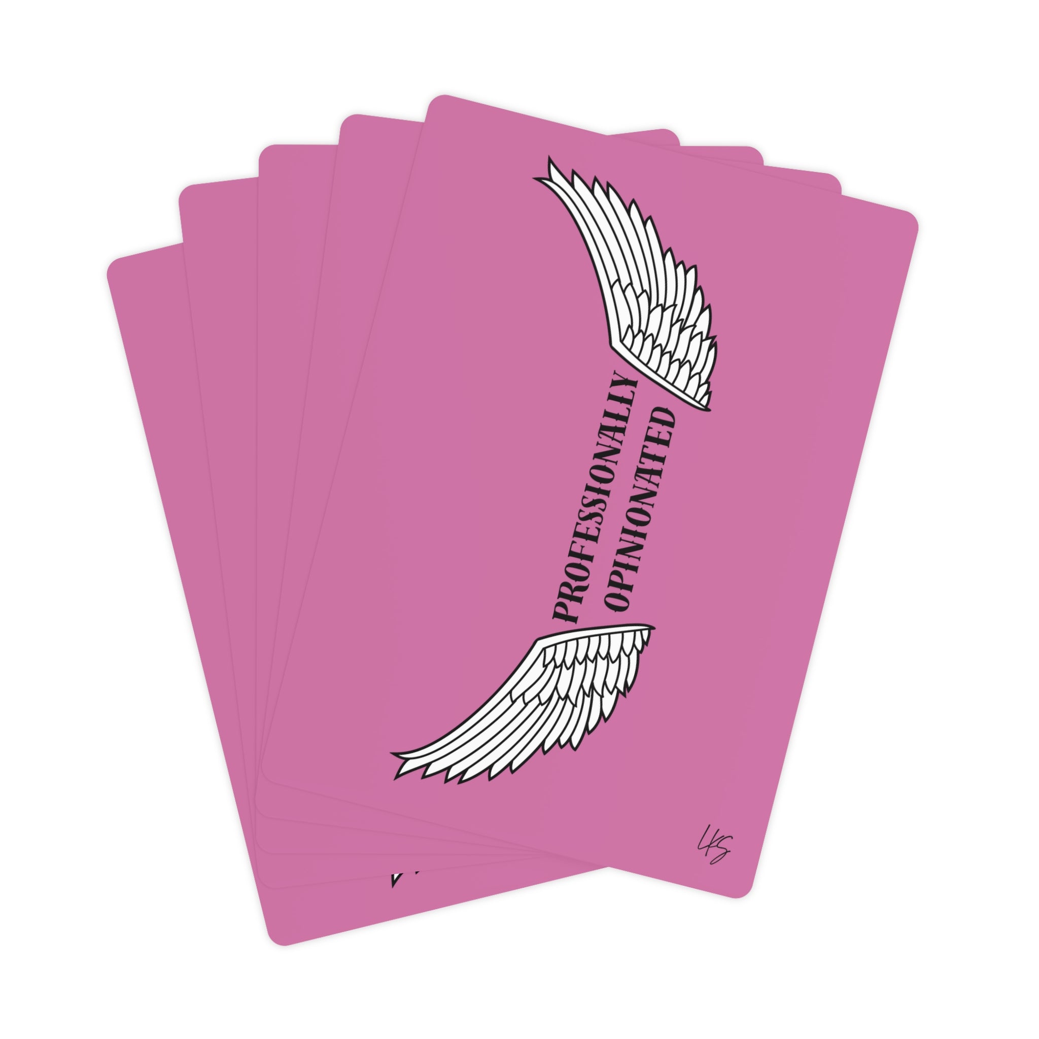 Professionally Opinionated | Design Life | Poker Cards- Glossy Pink