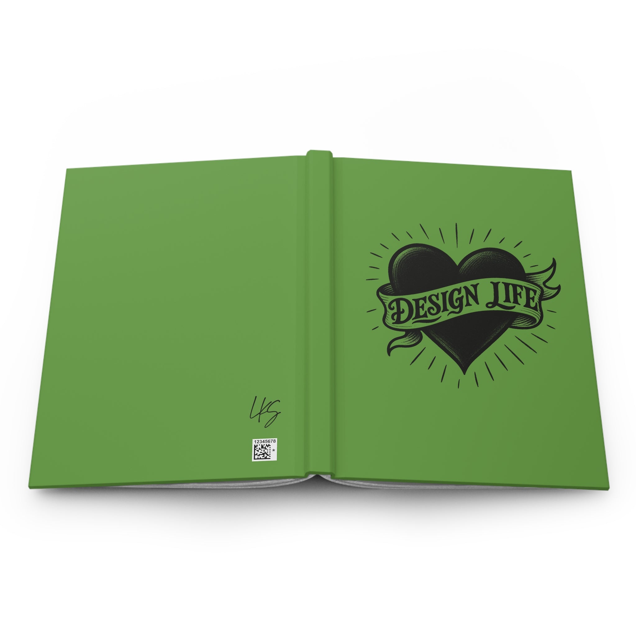 Design Life | Write This Way | Hardcover Journal -Green