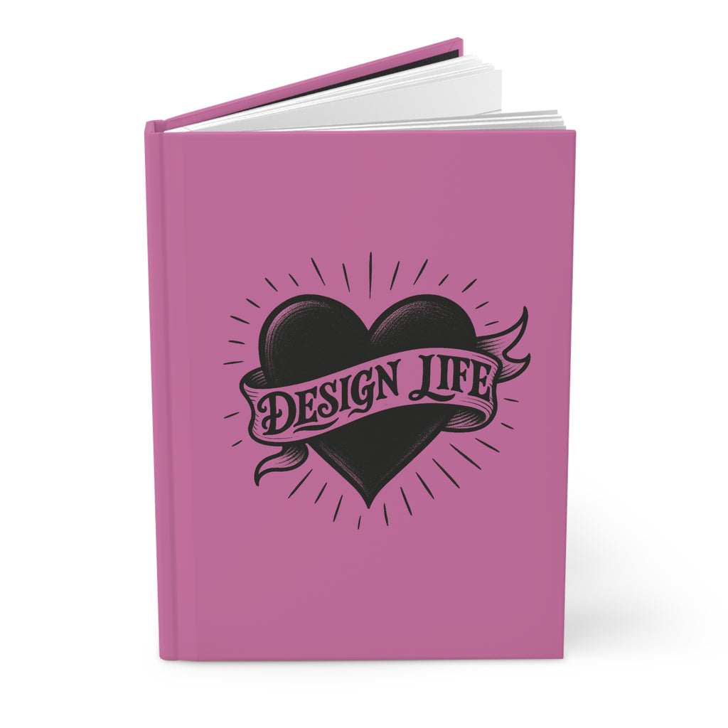 Design Life | Write This Way | Hardcover Journal -Pink
