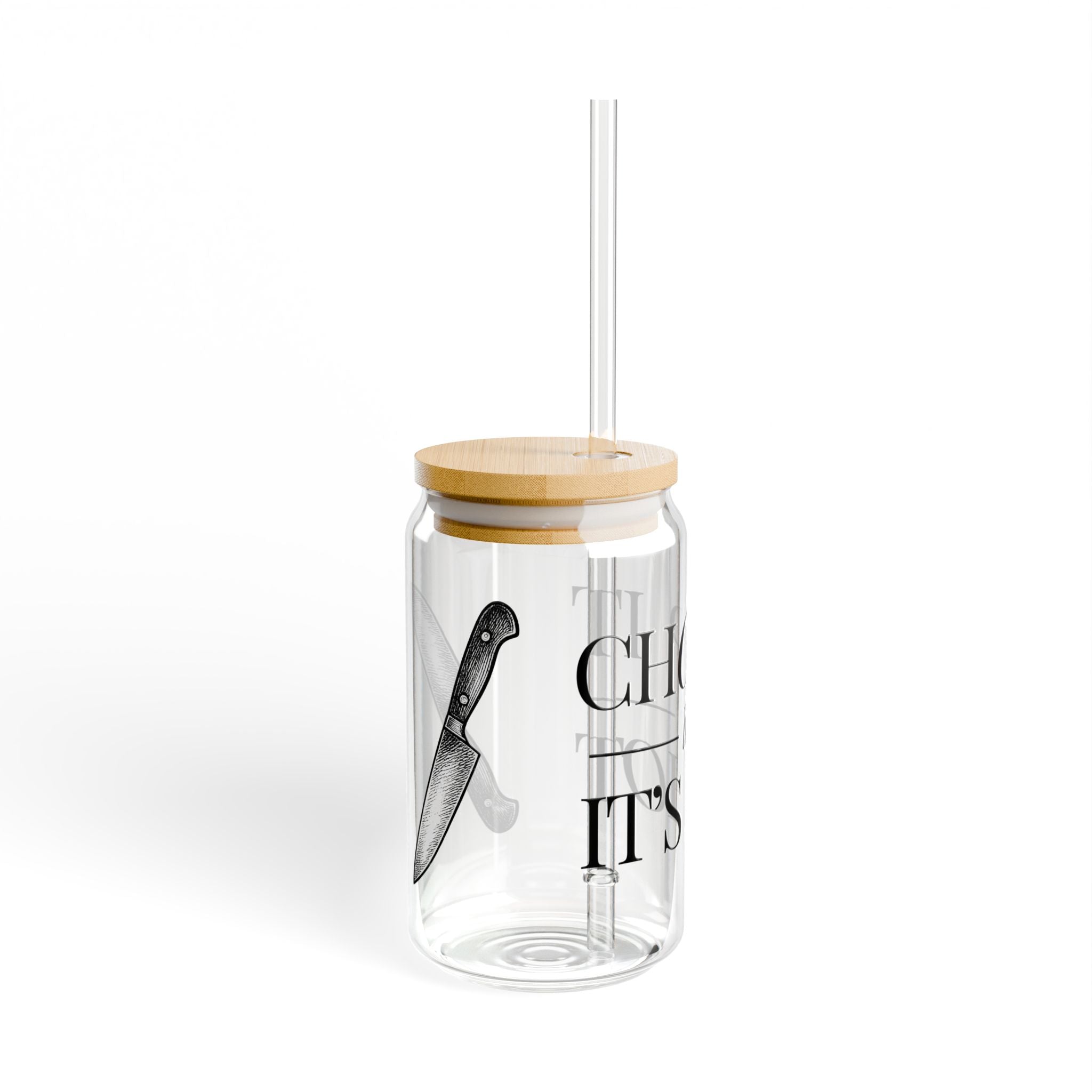 Chop It Like It's Hot | Talk Cooking to Me| 16oz Glass Sipper Cup