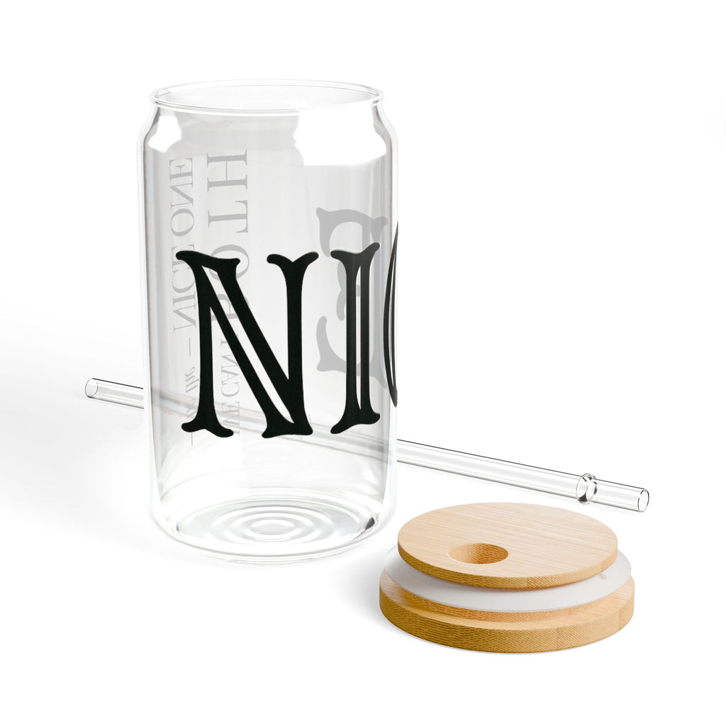We Can't Both | make it NICE | 16oz Glass Sipper Cup