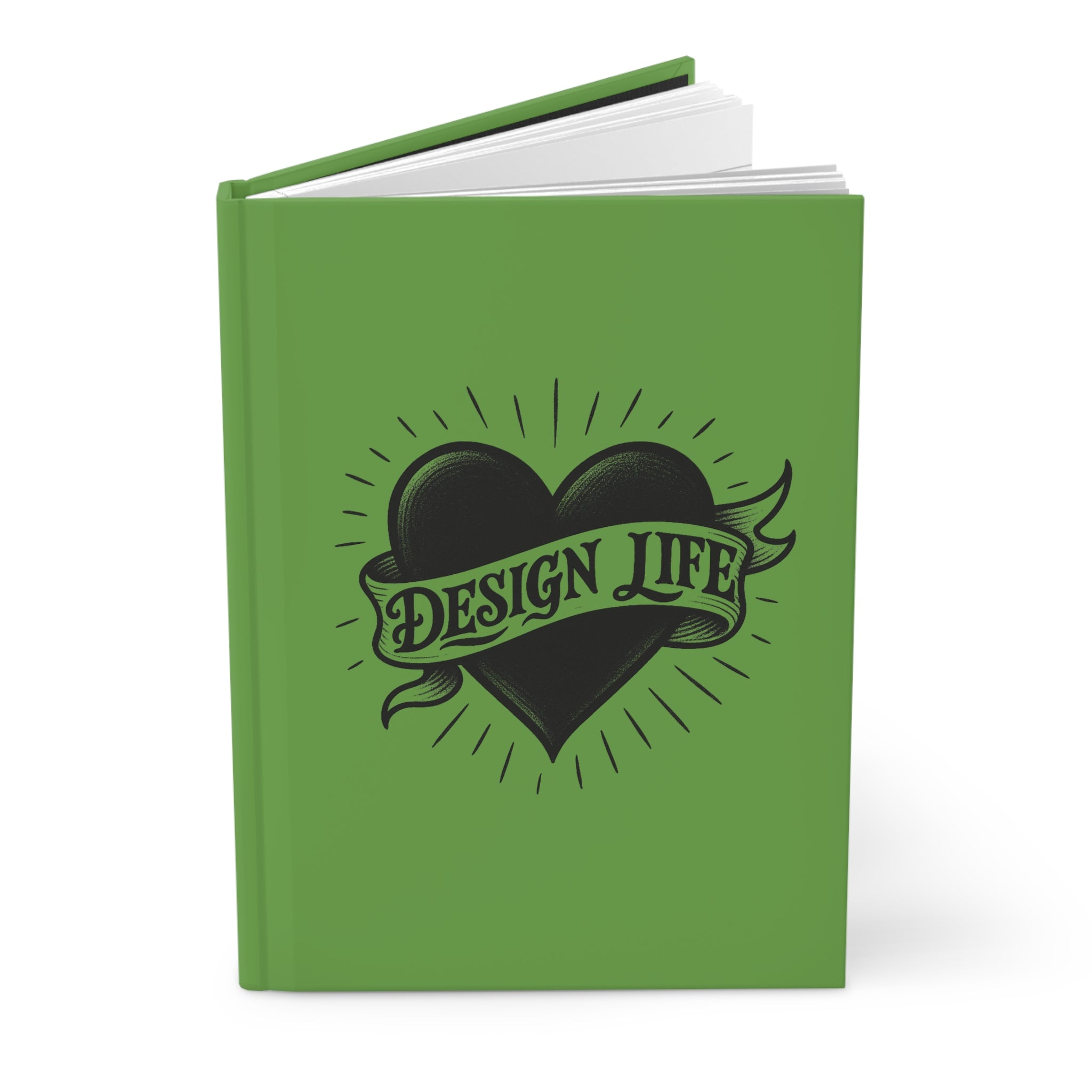 Design Life | Write This Way | Hardcover Journal -Green