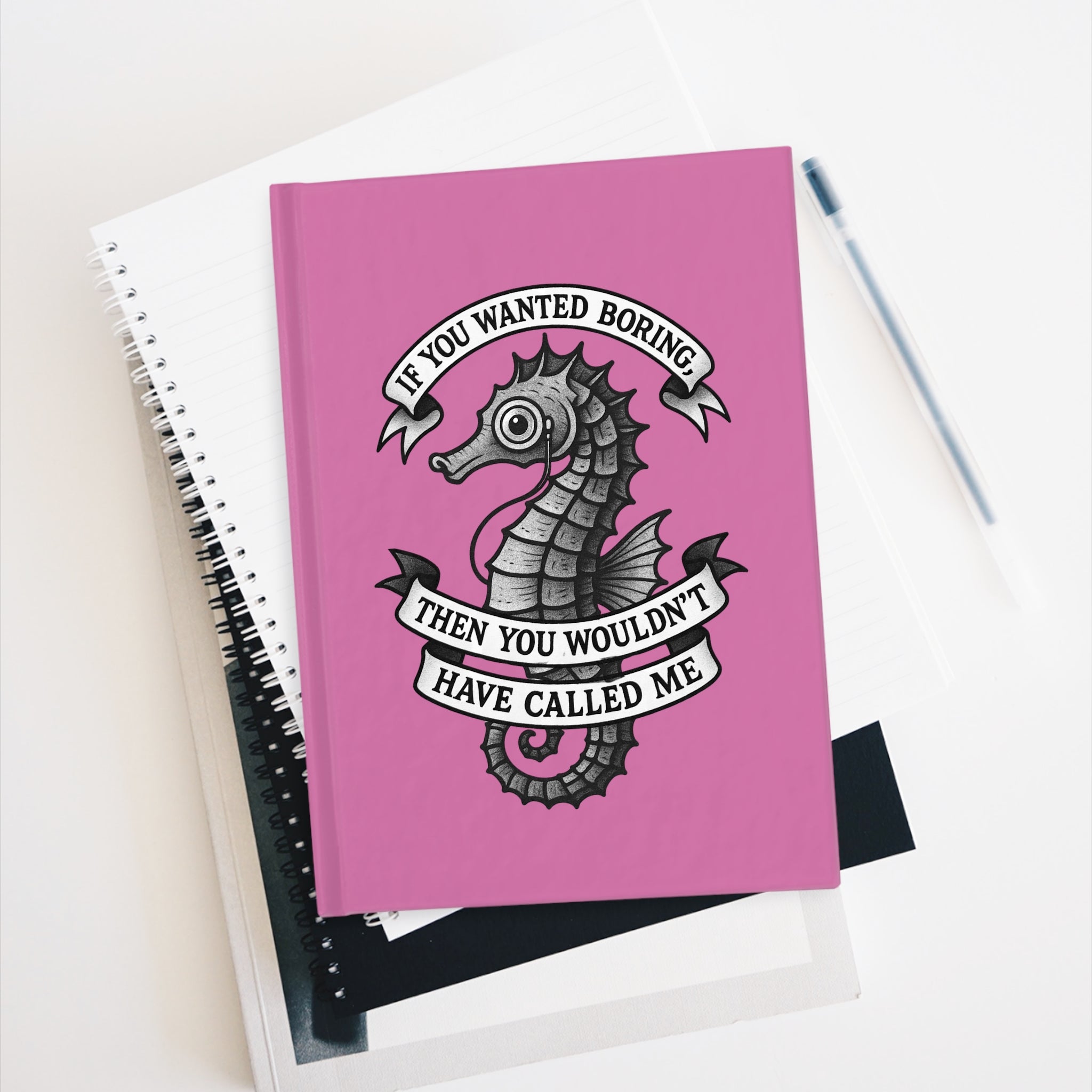 Feeling Seen | So Extra | Hardcover Notebook- Light Pink