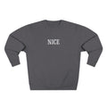 The Nice One | make it NICE | Unisex Charcoal Crewneck Sweatshirt