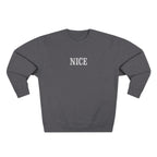 The Nice One | make it NICE | Unisex Charcoal Crewneck Sweatshirt